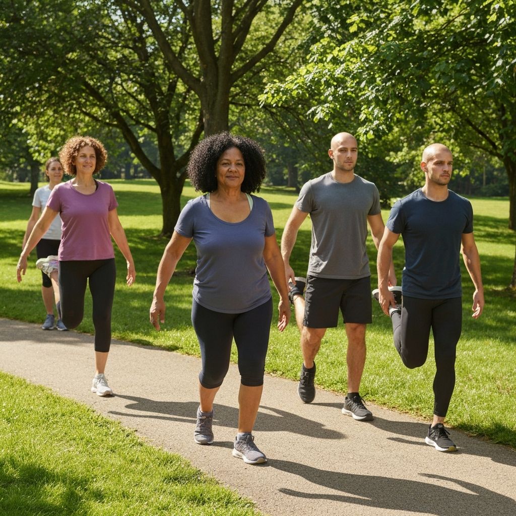 Menschen bei leichter körperlicher Aktivität