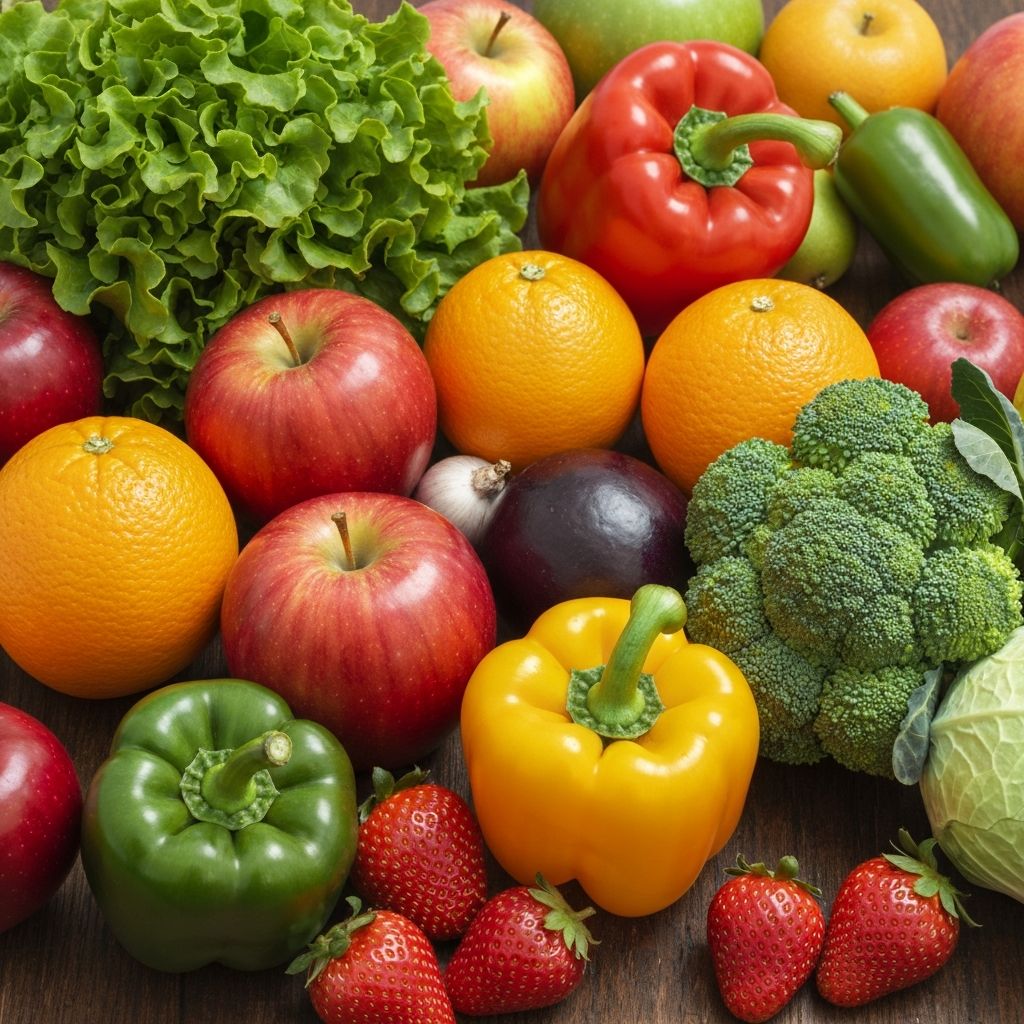 Verschiedene Nährstoffgruppen visuell dargestellt